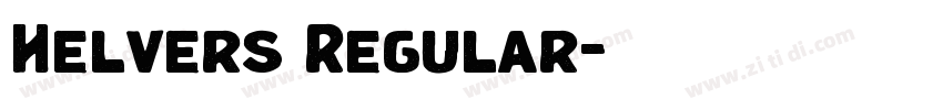Helvers Regular字体转换
